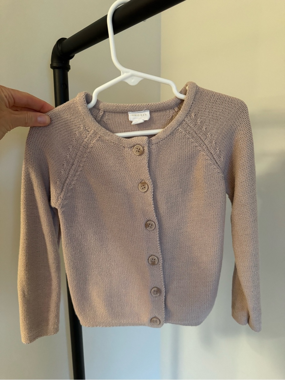 Jamie Kay Mauve Baby Knit Cardigan